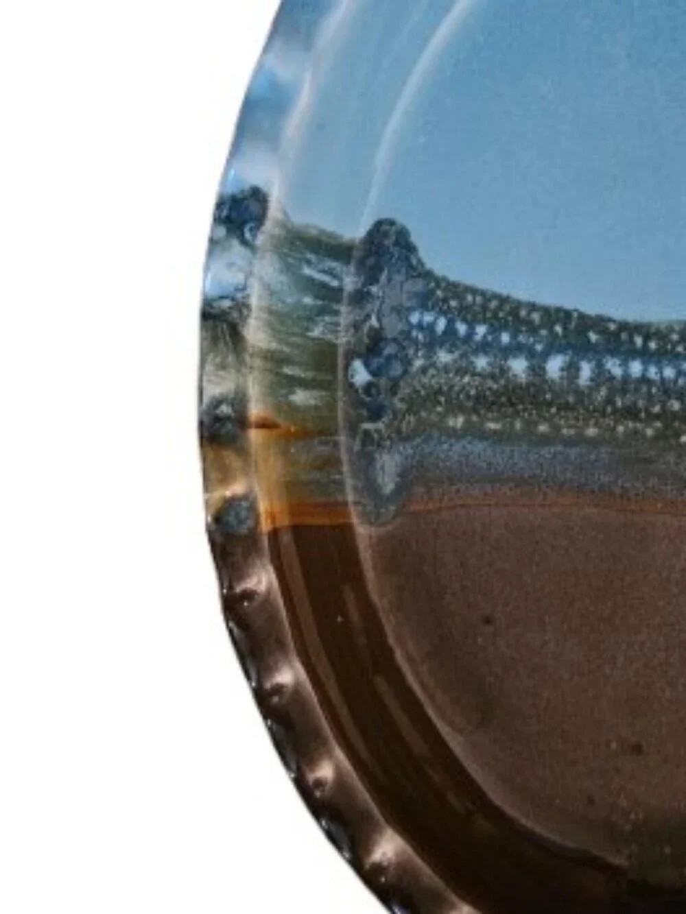 *Neher Vintage Clay in Motion Handmade Ceramic Oval Platter in Ocean Tide